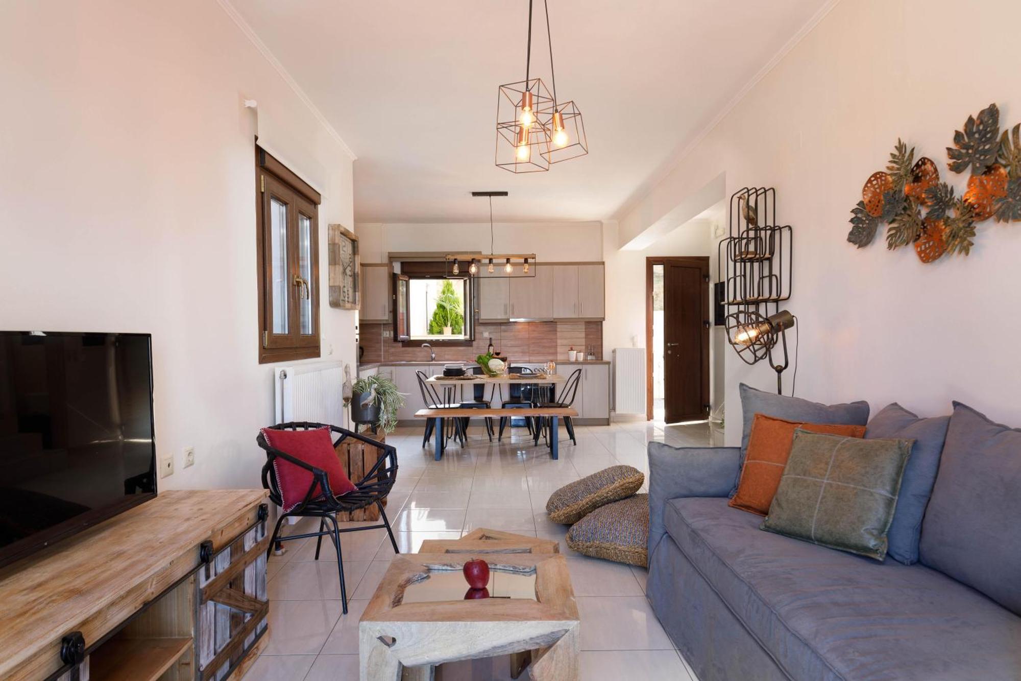 Oak Wood - Sea View Exclusive Maisonette Sfakaki Luaran gambar