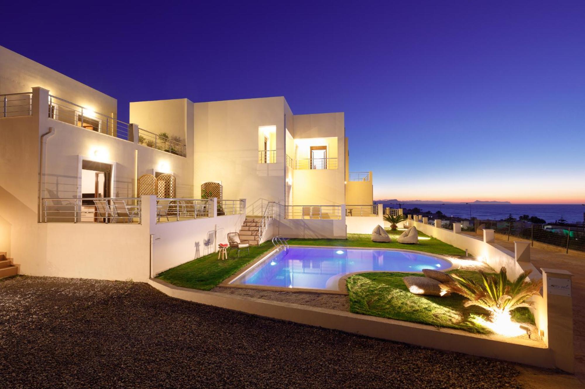 Oak Wood - Sea View Exclusive Maisonette Sfakaki Luaran gambar