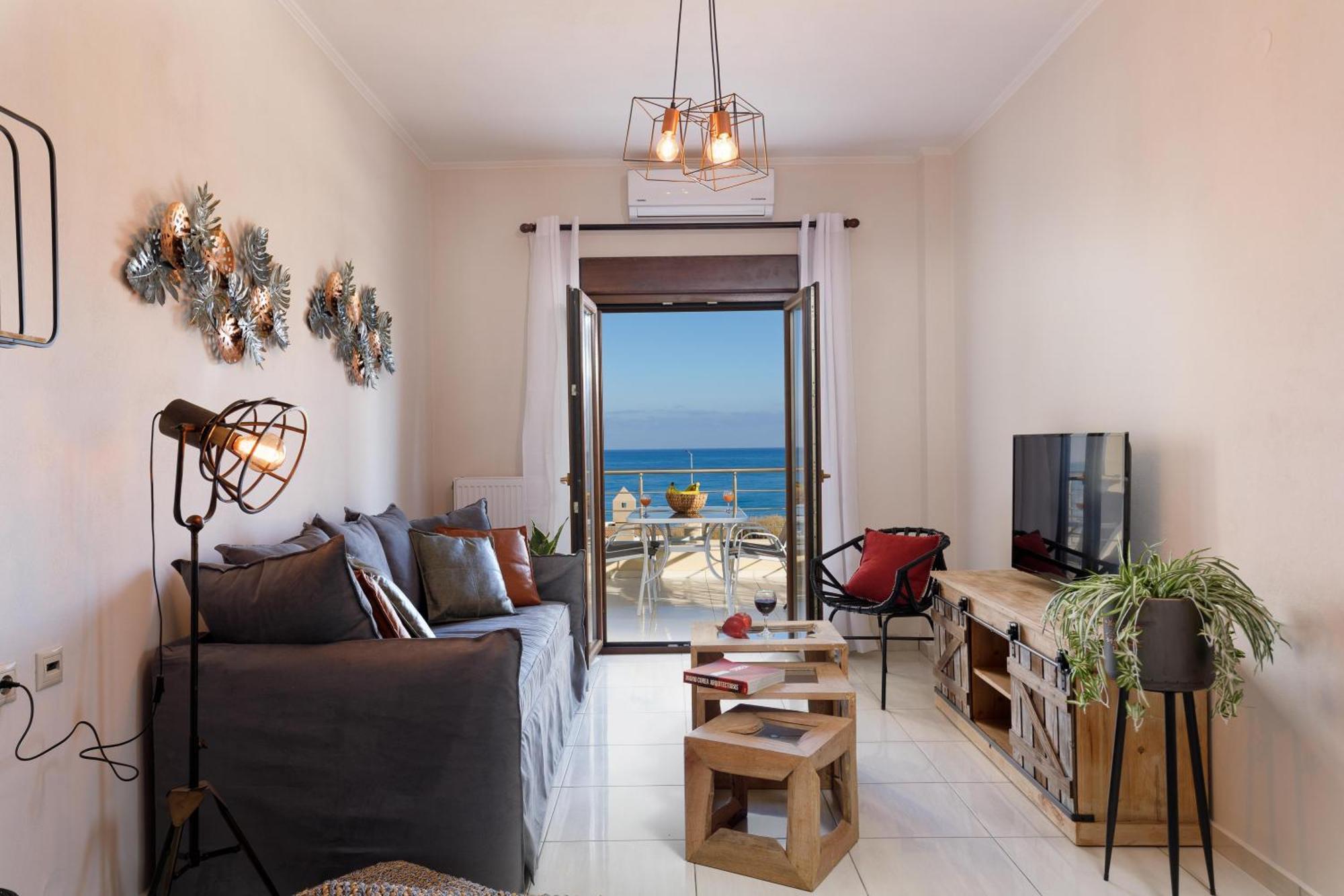 Oak Wood - Sea View Exclusive Maisonette Sfakaki Luaran gambar